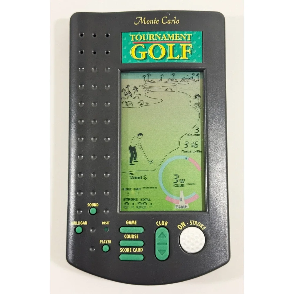 Monte Carlo Tournament Golf Handheld Game OS Black Model 1930 Retro LCD Vintage